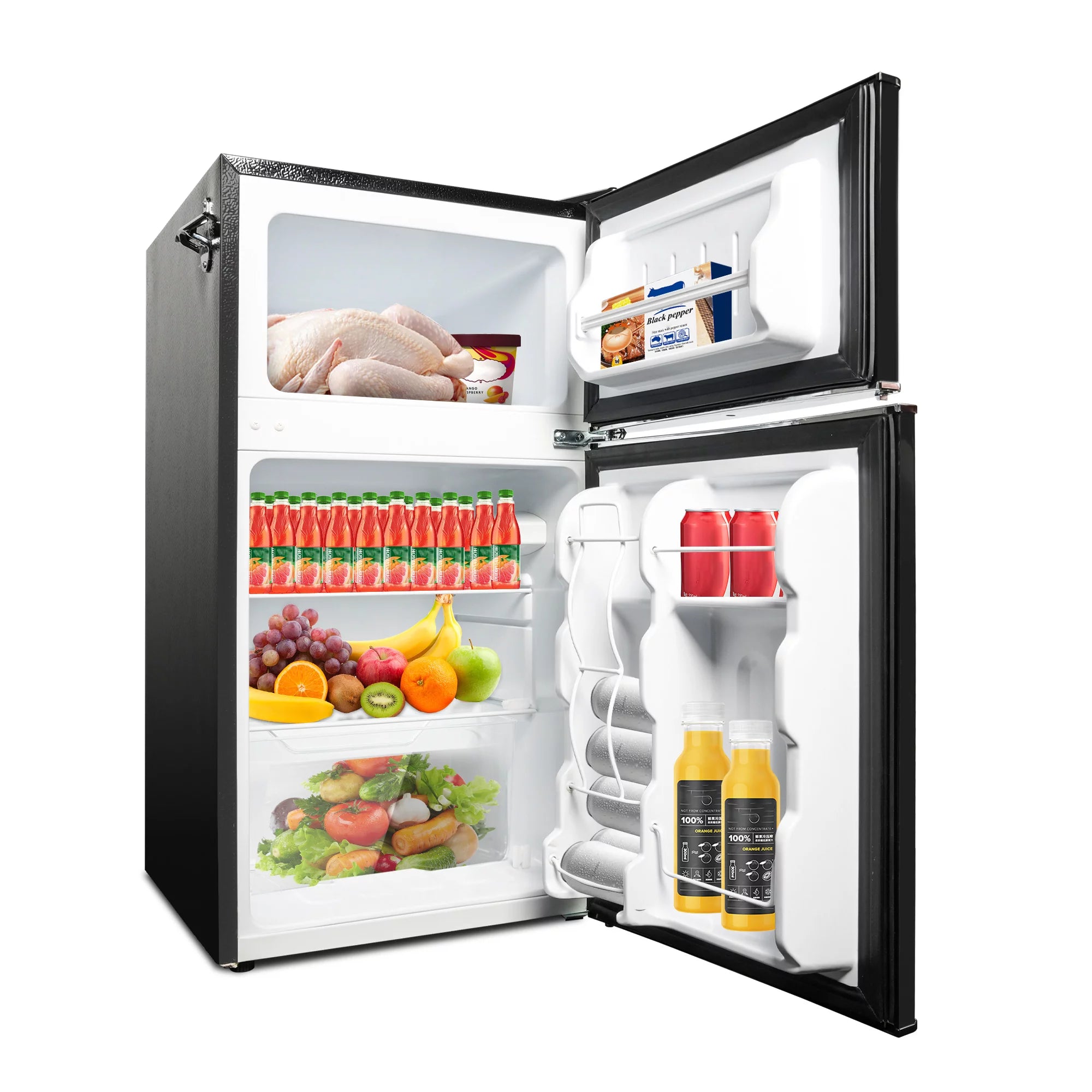  E-Macht 1.6 Cu.Ft. Mini Fridge with Freezer, Single Door  Compact Refrigerator/Freezer with Removable Shelf, Small Refrigerator for  Apartment, Office, Dorm : Appliances