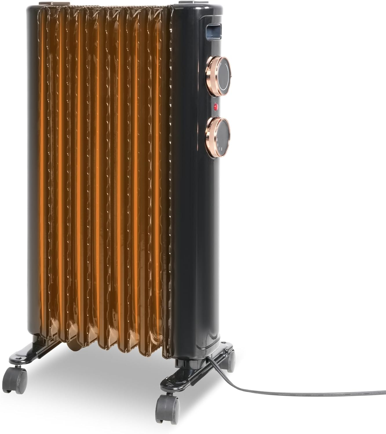 1500W Oil Filled Radiator Heater with Thermostat, Tip-over & Overheat Protection