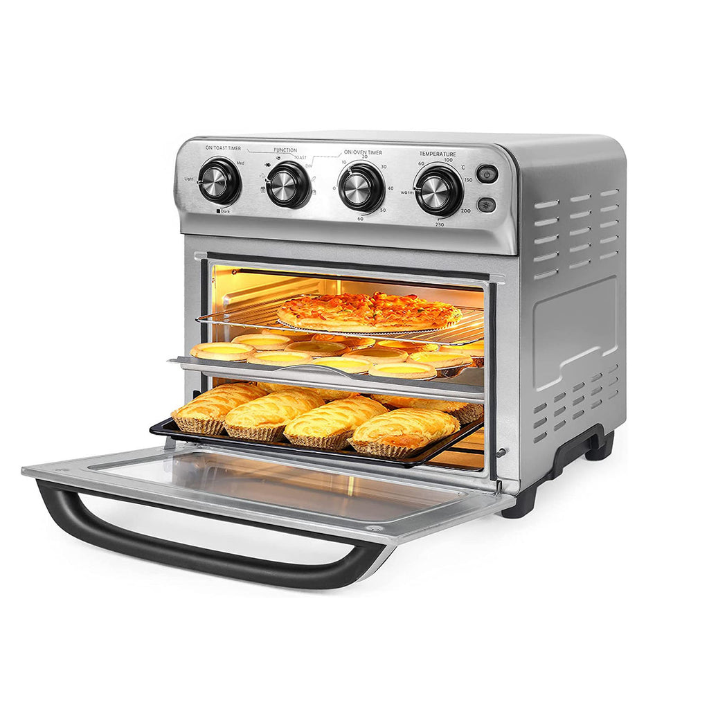  Convection Toaster Oven, Mini Oven,Convection Countertop  Toaster Oven Electric Toaster Oven Toaster Ovens Countertop Happy Life  Toaster Oven Air Fryer,: Home & Kitchen