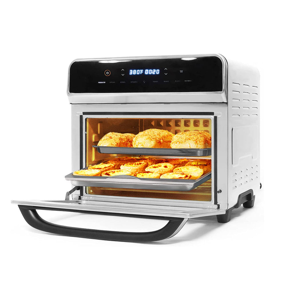 Chefman Stainless Steel Dual-Function Air Fryer and Toaster Oven